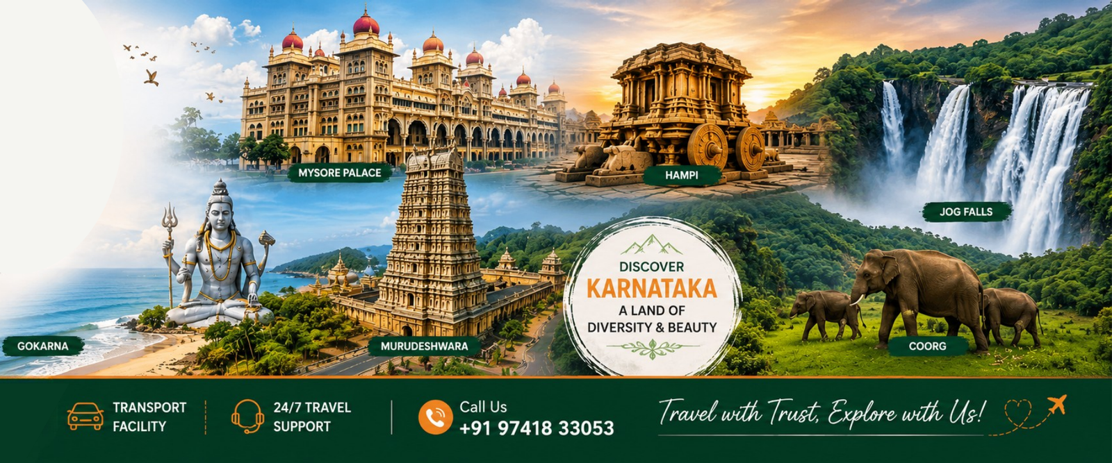 Saraswathi Holidays travel banner